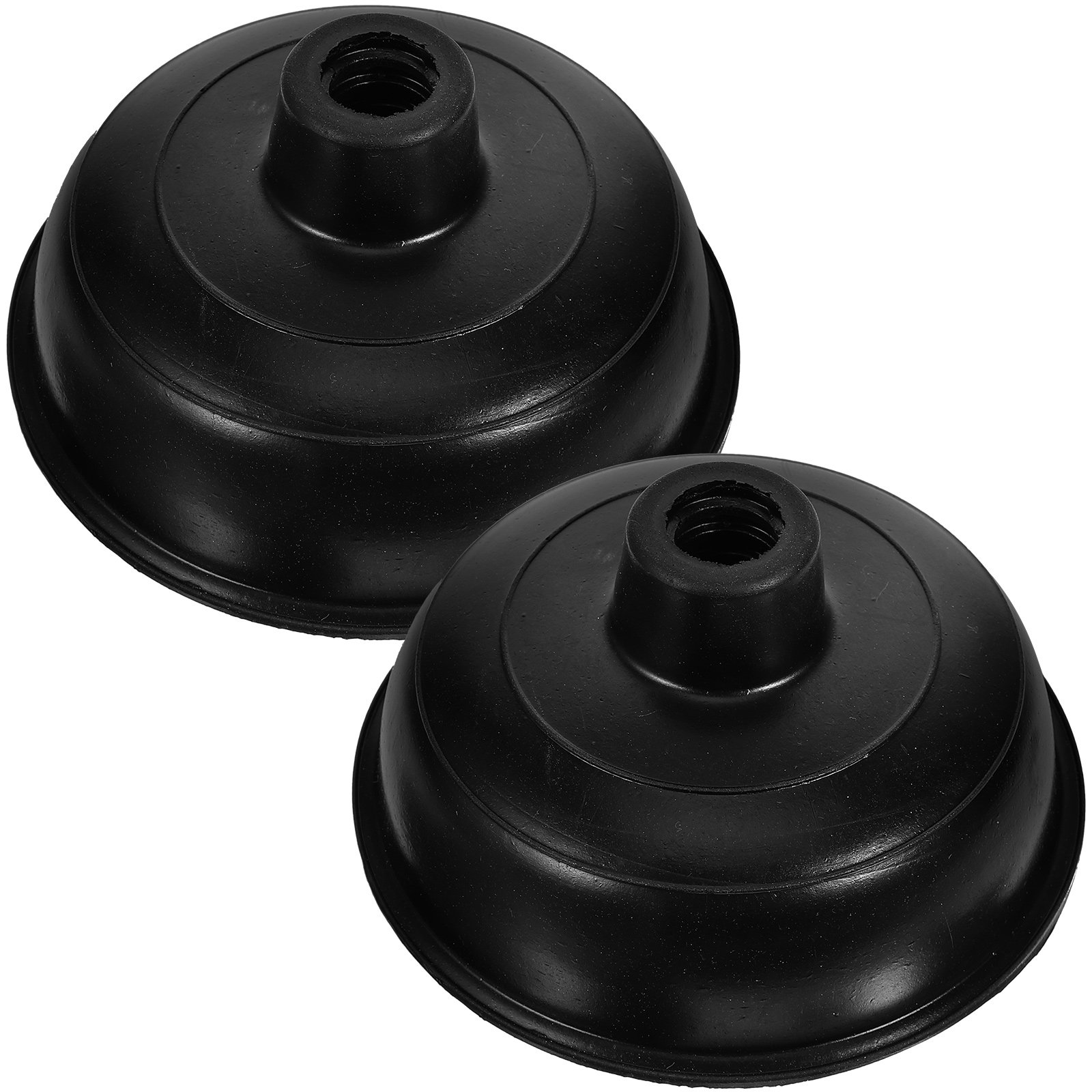 Plunger Toilet - トイレ、浴室、シンクの排水口清掃用ゴム製プランジャー交換ヘッド2個セット、多用途、簡単清掃、日常使用、フォースカップ、家庭用