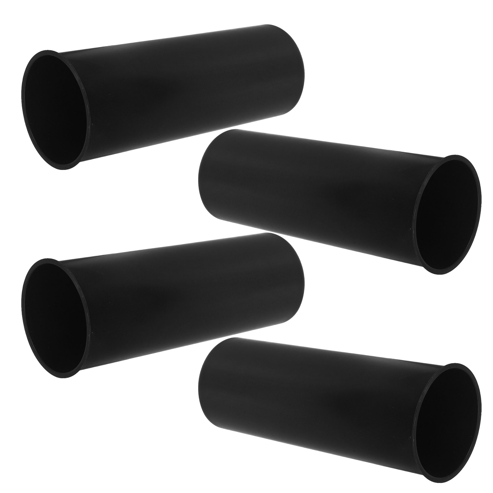 Home Essentials Bathroom Storage - 4個入り、バスルーム用カップホルダー、ブラシ収納、ブラック、新居に最適なトイレ用品、便利グッズ、水回りアクセサリー