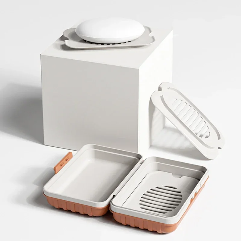 浴室や旅行に最適な、蓋付きのプラスチック製石鹸入れ。石鹸を乾 - Home Essentials Bathroom Storage のレビューと価格