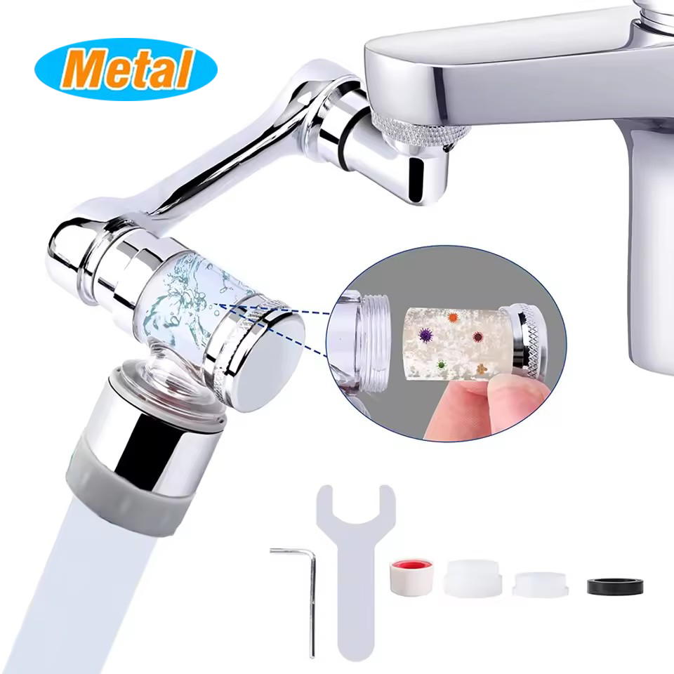 金属製ユニバーサル蛇口エクステンダー フィルター付き 108 - Basin Mixer Tap のレビューと価格