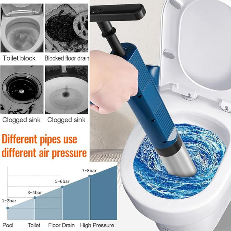 強力なトイレプランジャーステンレス鋼パイプ浚渫アンブロッカー - Plunger Toilet のレビューと価格