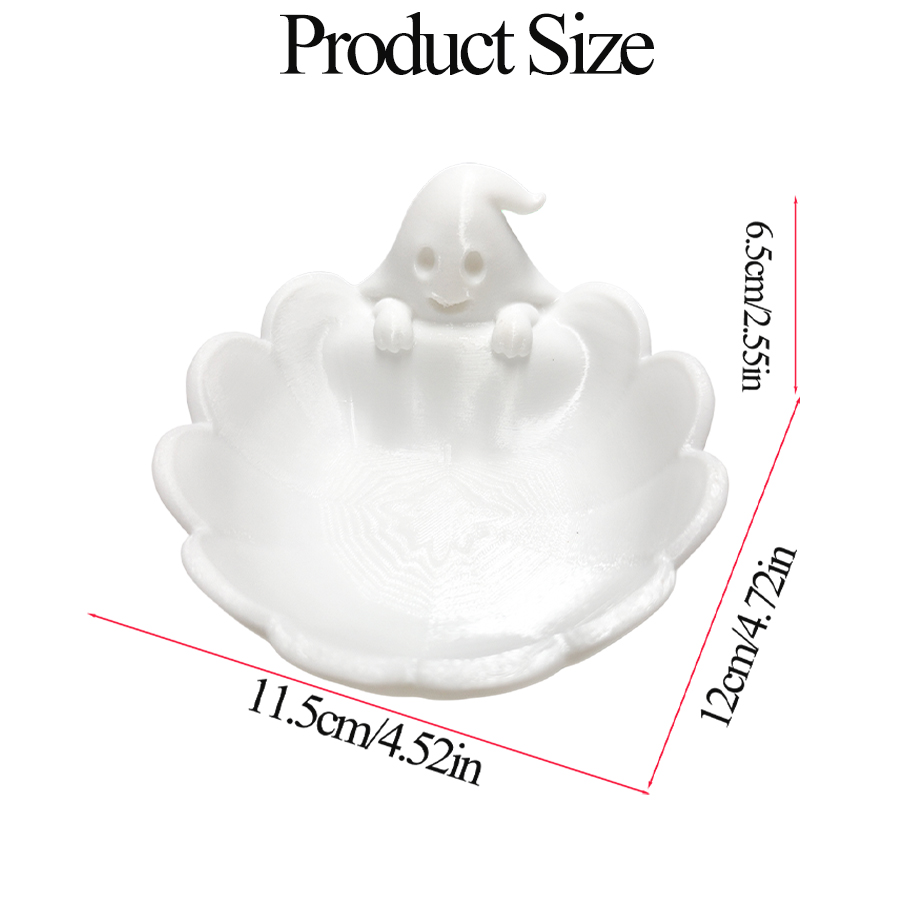 多機能マットホワイトのかわいいゴースト型ジュエリー収納トレイ - Home Essentials Bathroom Storage のレビューと価格