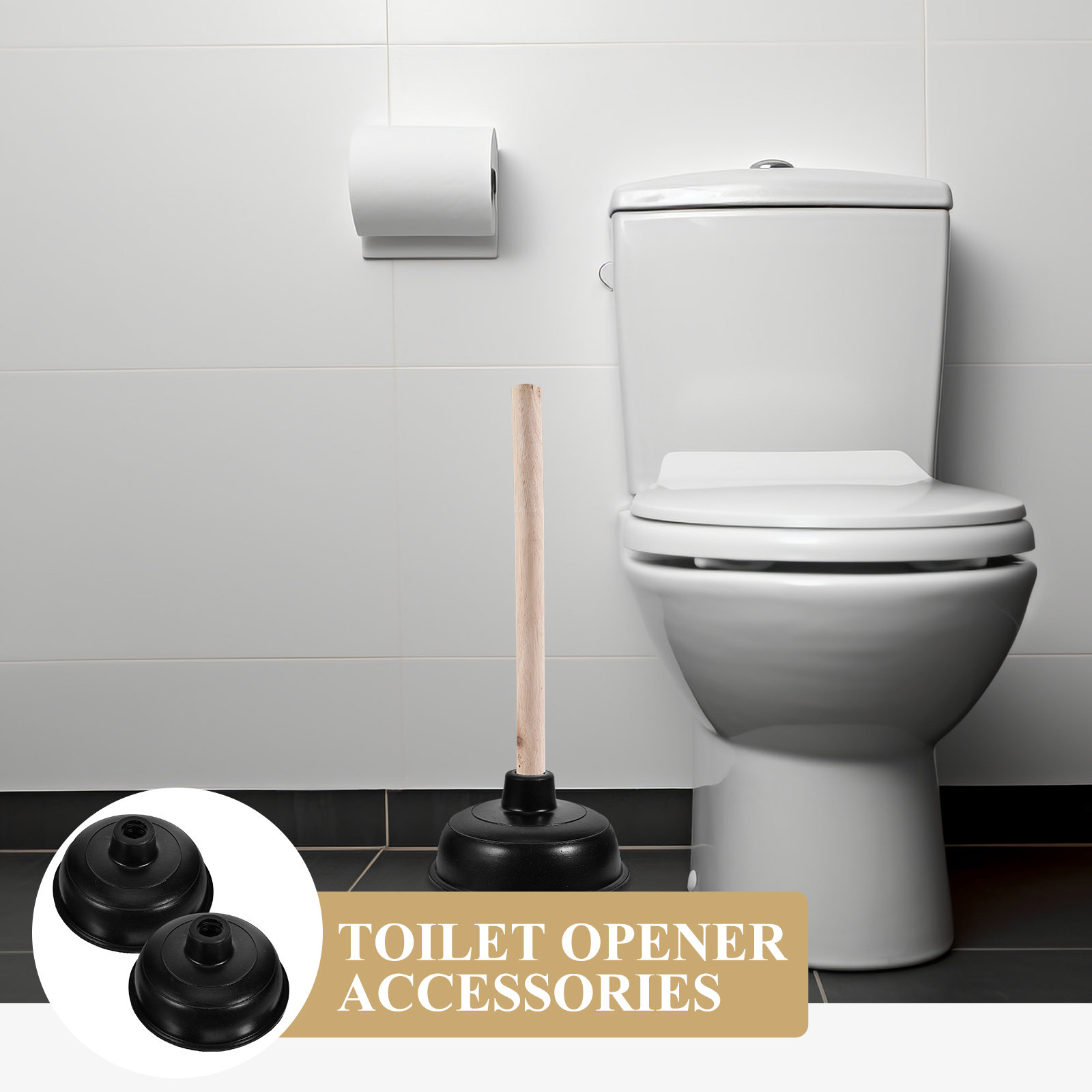 トイレ、浴室、シンクの排水口清掃用ゴム製プランジャー交換ヘッ - Plunger Toilet のレビューと価格