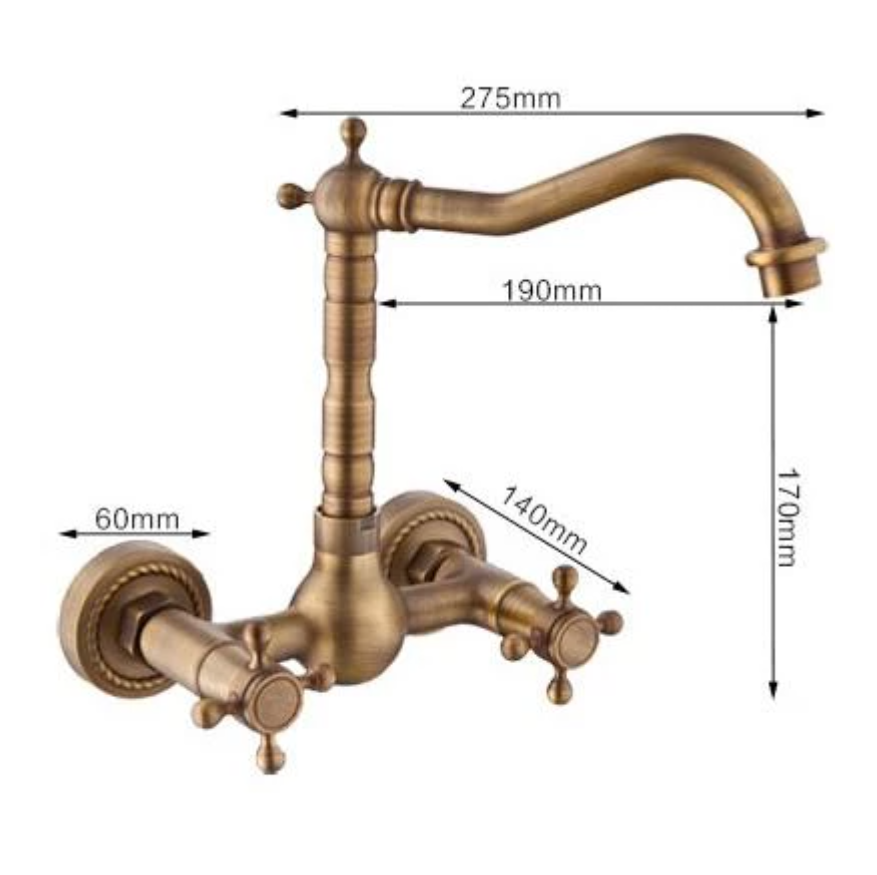 アンティークキッチンシンク,ミキサータップ,レトロブロンズ, - Basin Mixer Tap のレビューと価格