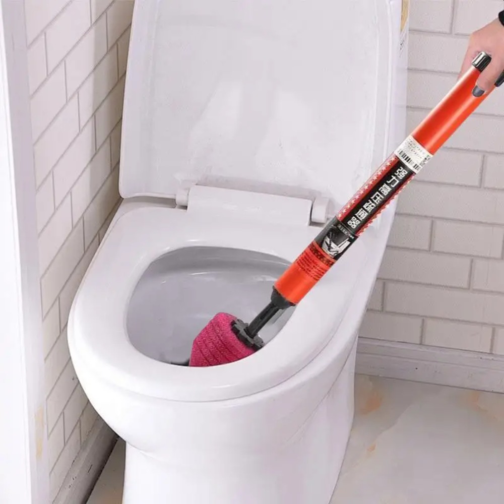 高圧エアプランジャー式トイレ強力詰まり解消ツール、人間工学に - Plunger Toilet のレビューと価格