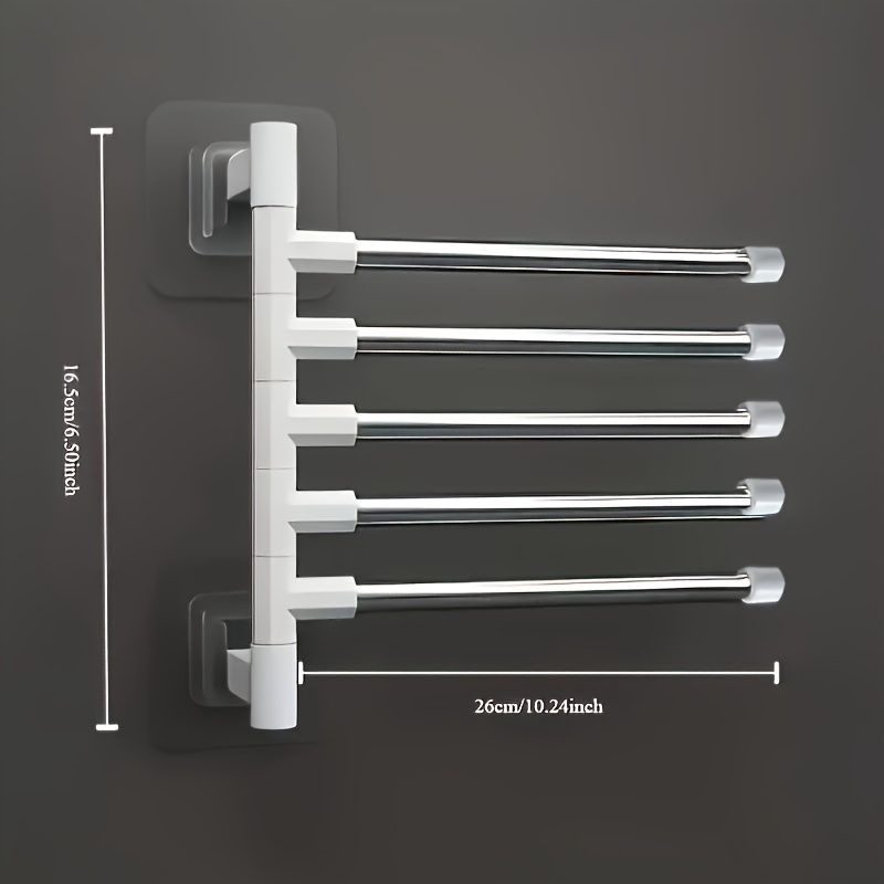 モダンなミニマリストフローティングタオルラック（回転式ロッド - Home Essentials Bathroom Storage のレビューと価格