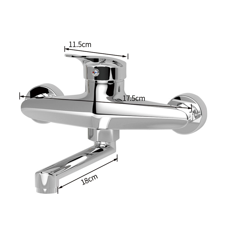 キッチン蛇口ミキサー壁掛けシングルハンドルミキサータップシン - Basin Mixer Tap のレビューと価格