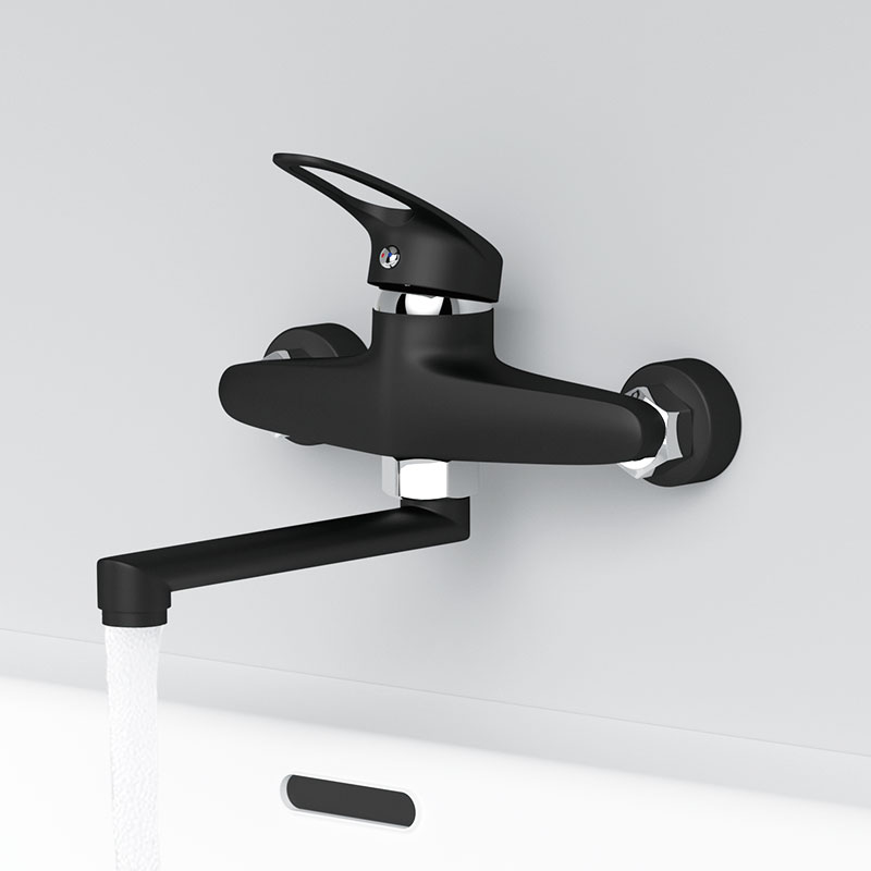 キッチン蛇口ミキサー壁掛けシングルハンドルミキサータップシン - Basin Mixer Tap のレビューと価格
