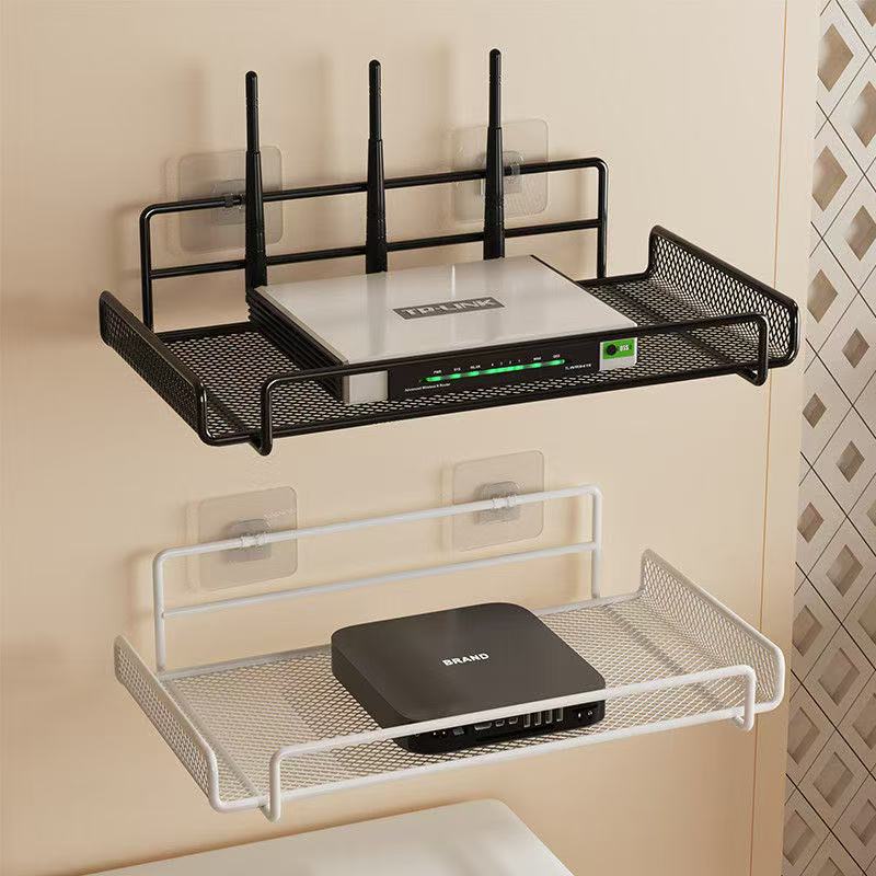 ステンレス製壁掛けルーターシェルフ 穴あけ不要 Wifi収納 - Home Bathroom Organizer のレビューと価格
