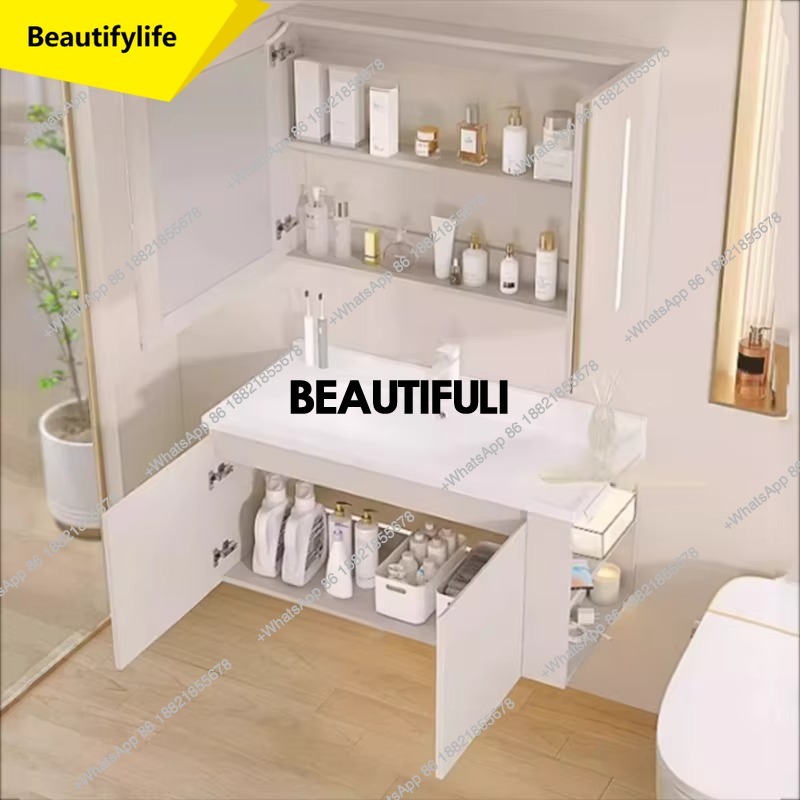 a17 トイレミラー バスルームキャビネットオーガナイザー  - Home Bathroom Vanity Combo のレビューと価格