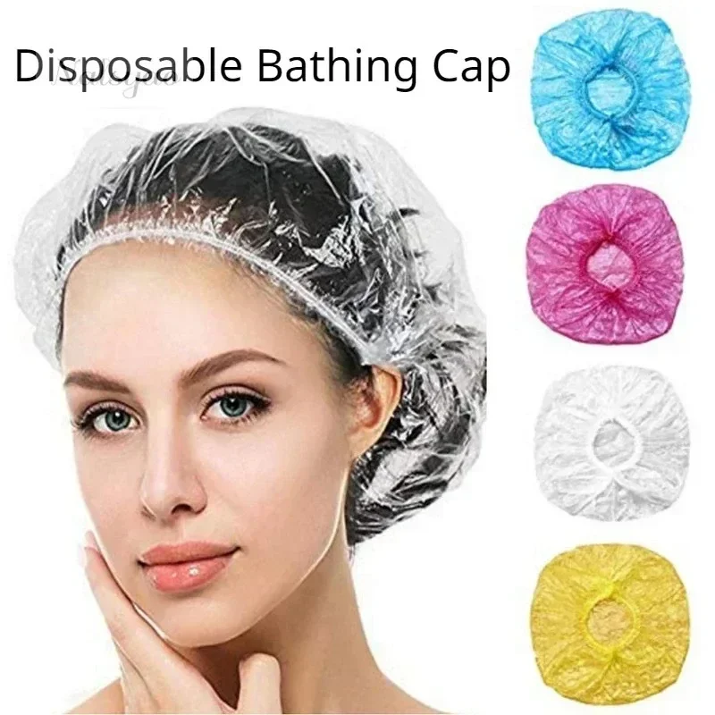 使い捨てシャワーキャップ。透明で防水性があり、浴室、自宅、旅 - Home Essentials Bathroom Storage のレビューと価格