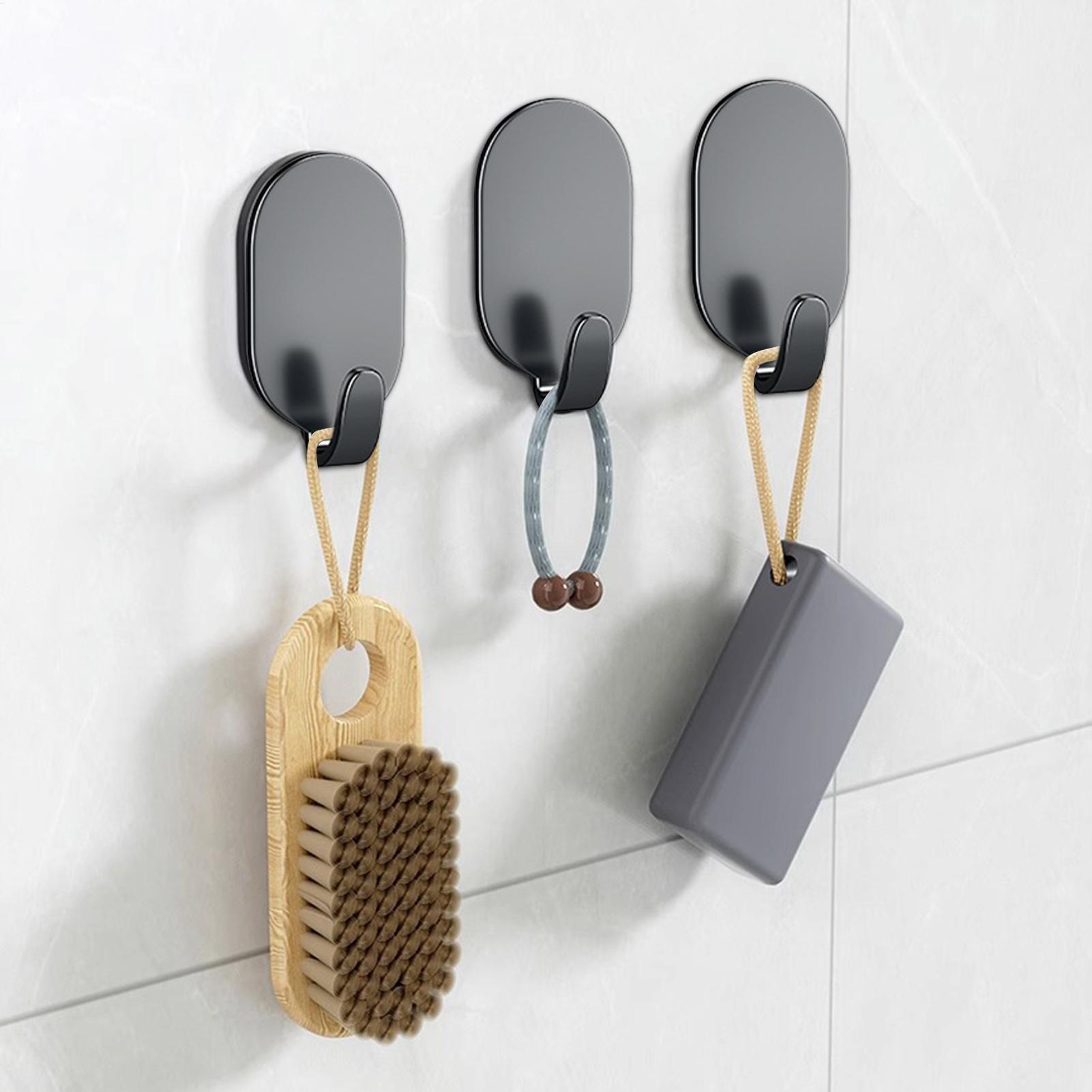 防水性があり、強力な粘着力を持つフック5個セット。家庭用、キ - Home Bathroom Organizer のレビューと価格
