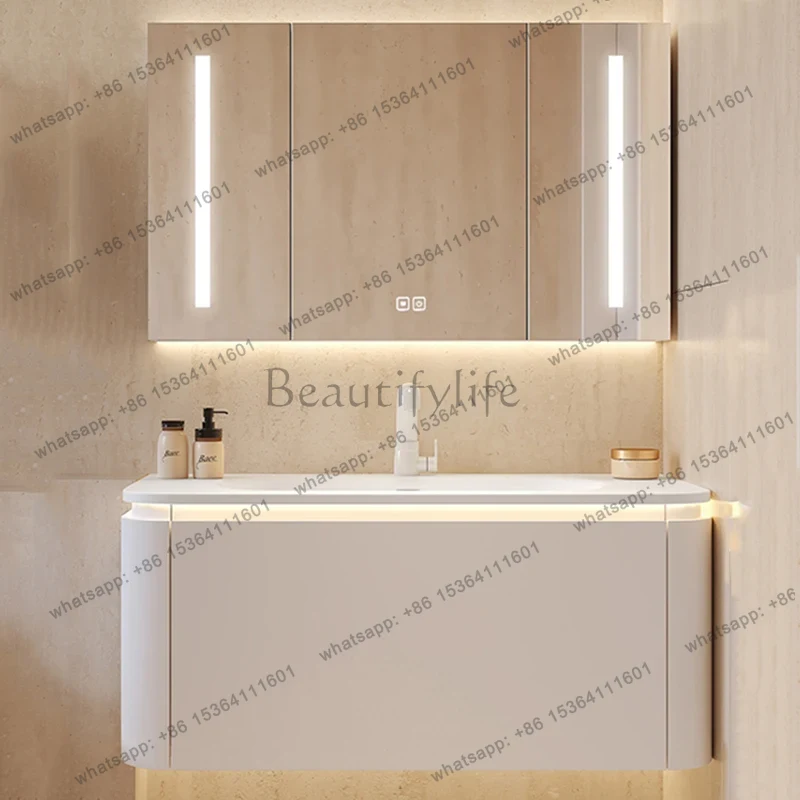 LSLight バスルームキャビネット、木製、防水、壁掛け式 - Home Bathroom Vanity Combo のレビューと価格