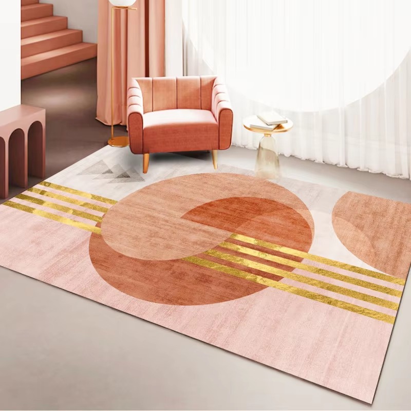 VIKAMA マカロンカラーの抽象模様ラグ。寝室、ホームオフ - Home Bathroom Trends のレビューと価格